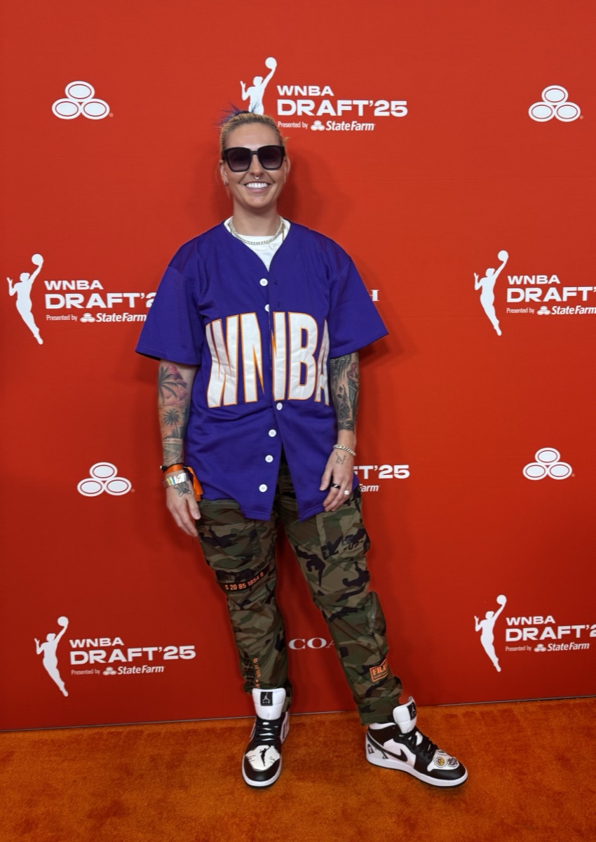 Nicole Fetchko on the WNBA Draft 2025 red carpet